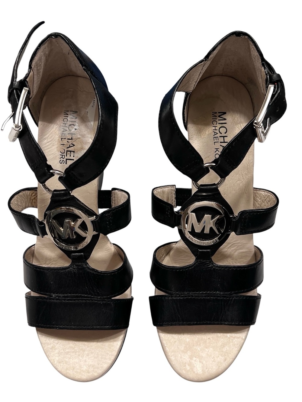 Michael Kors Gabby Black Wedge Sandal - Picture 2 of 6